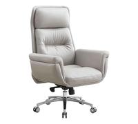 YTGHBIML Chaise de bureau en cuir confortable à haut dossier réglable avec roulettes - Chaise de bureau à domicile - Expérience confortable