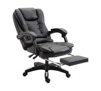 YTGHBIML Chaise de bureau inclinable en cuir PU - Chaise de bureau réglable en hauteur - Chaise de bureau à roulettes - Chaise d'ordinateur ergonomique - Expérience confortable