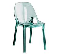 YTGHBIML Chaise de salle à manger empilable en acrylique transparent avec dossier incurvé, chaises de cuisine modernes simples