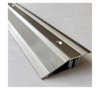 YTGHBIML Floor Transition Strip Wood to Tile with Snap Track, Doorway Edge Trim Banding Aluminum Threshold Reducer for Uneven Floors(Grey,145cm)