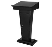 YTGHBIML Support de Podium Moderne, chaire sur Pied for églises, Support de pupitre Poidum Robuste, chaire d'église en Fer Peint avec Rangement