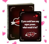 YTGOCN Jeux De Cartes Couples,Jeu De Relation Amoureuse pour Couple - 50 Cartes sur La Relation,pour Petite Amie Petit Ami Femme Mari Saint Valentin Soirée en Amoureux