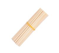 YTGZS Bâtonnet Rond en Bois Bouleau Naturel Bâton Barre Cheville de Bois Rond Goujons pour DIY Craft Projets Construction de Modèle Diamètre 2.2mm à 19mm,19mmx500mm 5pcs