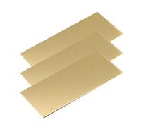 YTGZS Feuille de Laiton Feuille de métal en Laiton de pour l'artisanat Les modèles Les rénovations DIY Épaisseur 1mm,1mmx50mmx200mm 3pcs