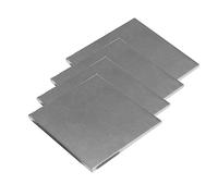 YTGZS Plaque De Titane Titane Plaque Feuille TA2 Adaptée Au Travail des Métaux 4 pièces,100mmx100mmx0.6mm