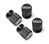 YTHHHN 4 Pièces Bouchons de Valve de Pneu pour Alfa Romeo Giulia,Résistant à la Corrosion Bouchon de Valve Voiture, Bouchons de Valve avec joi,D