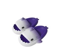 YTHSPNZE Gardons De Nuages De Requin, Mignonnes Pantoufles De Requin Dessin Animées De Ganters Extérieurs Intérieurs Pour Femmes Hommes ， Couple De Douche À Bout Ouvert Sandale-gradient violet-42-43