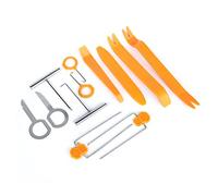 Ytian 12 Pcs Outil Démontage autoradio Garniture Intérieure Voiture Installation Stéréo Outil Bordure Panneau de Porte Clip Retrait Kit Pry Outil Réparation Installer