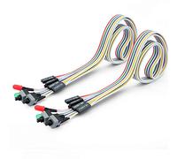 Ytian 2Pcs 4 en 1 PC Puissance Interrupteur Reset Disque Dur Cable LED Fil Kit de Montage pour Ordinateur
