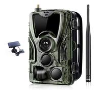 YTLJJ 2G Caméra de Chasse 16MP 1080P, Trail Caméra SMS MMS, avec Sécurité 940nm No Glow Vision Nocturne Infrarouge activé 65ft/20m avec Carte SD et Batterie Solaire