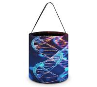YTLKGFP Paniers d'Halloween DNA Genetic Helix - Seau à bonbons imprimé - Sac à bonbons portable pour Halloween, sac à bonbons pour fête, hélix génétique, 7,9 x 21,1 cm, Hélix génétique ADN, 7.9 X 8.3