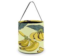 YTLKGFP Paniers d'Halloween Imprimé Banane Seau à bonbons Halloween Trick or Treat Bag Portable Sac à bonbons Sacs à friandises pour fête Imprimé banane 7,9 x 21,1 cm, Imprimé banane., 7.9 X 8.3 inch