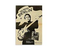 YTNBGRF Lou Reed Berlin 1973 Impression d'art moderne pour chambre à coucher ou chambre à coucher - Esthétique - Décoration murale pour dortoir de jeunes filles - Style sans cadre - 20 x 30 cm