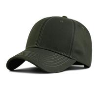 YTNKIV Chapeau surdimensionné à grande tête XXL unisexe casquette de baseball grande tête chapeau de soleil unisexe plus 23,6 pouces - 25,5 pouces (60-65 cm), vert militaire, Taille unique
