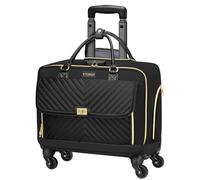 Ytonet Sac à Ordinateur Portable à roulettes 17.3 Pouces, Sac à roulettes pour Enseignantes avec Roue Universelle, Malette à roulettes de Verrou à Combinaison de Poches Rangement, pour École, Noir