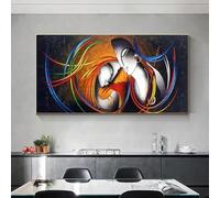 ytonghao Affiches abstraites du Seigneur Radha Krishna et impression de religion, peinture sur toile, art mural, salon, décoration moderne de la maison, 23,6 "x 47,2" (60x120 cm) sans cadre