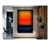 ytonghao Mark Rothko Bleu Orange Toile Art Reproduction Peinture Décoration Murale Minimalisme Photo Affiche Impressions décoration de la Maison 27.5"x39.4"(70x100 cm) Pas de Cadre