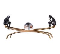 YTOOZ Statue de penseur, Art Abstrait Sculpture décoration Collection métal résine Artisanat Maison Bureau Bureau fenêtre décoration Cadeau