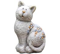 YTOOZ Statue extérieure Sculpture de Jardin Sculpture de Statue de Chat de Jardin, oxyde de magnésium personnalisé Art Animalier Artisanat Jardin Décoration de Jardin H42CM Cadeau