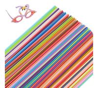 ytorgr Lot de 300 recharges de filament pour stylo 3D 3doodler Start 3D 2,5 mm Basse température Boîtier de 30 couleurs
