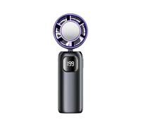 Ytp231 Ventilateur portable à main avec refroidisseur à glace - 13 000 ventilateurs, mini ventilateur personnel rechargeable, 100 vitesses réglables, batterie de 3600 mAh, pour voyage, extérieur et