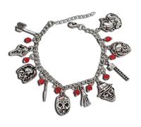 YTPAFK 1 bracelet squelette, cadeau d'horreur pour Halloween, bijoux gothiques pour les fans de cinéma, accessoire de mode unique pour les fêtes d'Halloween, rassemblements sur le thème du film