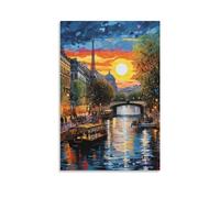 YTPONBCSTUG Art Impression Sur Toile Moderne Art Mural Architecture du paysage urbain Tableau Decoration Murale Convient Salon Chambre Adulte Enfant 08x12inch(20x30cm)