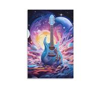 YTPONBCSTUG Canvas Wall Art for Home Decor Modern Bathroom Office Wall Decor Paintings Music Guitar Pictures Artwork Print Home Decor 12x18inch(30x45cm)