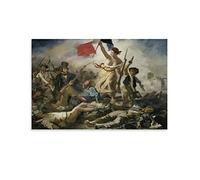 YTPONBCSTUG de célèbres tableaux Tableau Decoration Murale Salon Toile La_Liberté_guidant_le_peuple Affiche Décoration Chambre,de célèbres tableaux Tableau Deco Poster Mural Impression Sur Toile