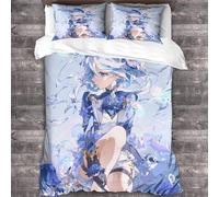 YTPONBCSTUG Fille Anime Ensembles De Housse De Couette Manga 3D Ensembles De Literie Manga Microfibre Parure De Lit Double（200x200cm）