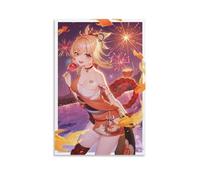 YTPONBCSTUG Manga Impression Sur Toile Tableau dessin animé Anime Peinture Motif Modern Tableaux Home Déco Mural En Bois Prête À Poser Mur Art Pour Chambre Cadeau Noël