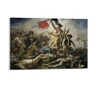 YTPONBCSTUG peinture Tableau Décoration Murale Salon peinture La_Liberté_guidant_le_peuple Impression Sur Toile Chambre Décor Tableau Salle De Bains Affiche Murale Galerie Décor À La M