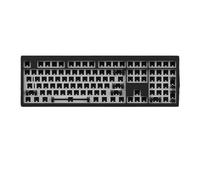 YTrBXZ Kit de Clavier M5 DIY M5 Pleine Taille RVB Hot Swappable Swappable Face à Naissance Nus CNC Aluminium Clavier mécanique Compatible avec la Conception de Support de Joint QMK(Black)