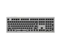 YTrBXZ Kit de Clavier M5 DIY M5 Pleine Taille RVB Hot Swappable Swappable Face à Naissance Nus CNC Aluminium Clavier mécanique Compatible avec la Conception de Support de Joint QMK(Silver)
