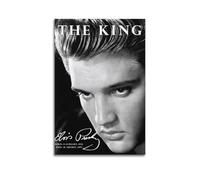 YTRENENRYRY Poster Elvis Presley The King sur toile - Décoration murale vintage - Impression sur toile - Décoration murale pour salon, chambre à coucher, 20 x 30 cm - Style sans cadre
