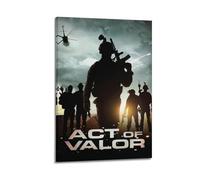 YTRWOEGF Act of Valor Affiches sur toile - Décoration murale vintage - Peinture décorative pour salon, chambre à coucher, 50 x 75 cm - Style cadre