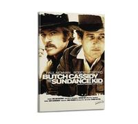 YTRWOEGF Butch Cassidy And The Sundance Kid Poster décoratif sur toile style vintage pour salon, chambre à coucher, 60 x 90 cm avec cadre