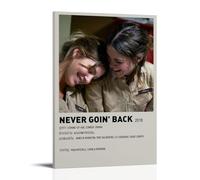 YTRWOEGF Poster de film Never Goin' Back - Impression sur toile - Décoration murale vintage pour salon, chambre à coucher, 50 x 75 cm - Style cadre