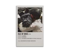 YTRWOEGF Poster de l'île des Chiens - Impression sur toile - Décoration murale vintage pour salon, chambre à coucher - 40 x 60 cm - Sans cadre