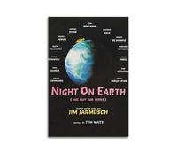 YTRWOEGF Poster du film Night on Earth 2 - Impression sur toile - Décoration murale vintage pour salon, chambre à coucher - 40 x 60 cm - Style sans cadre