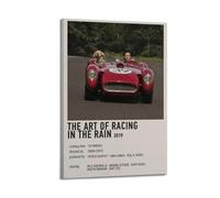 YTRWOEGF Poster The Art of Racing in The Rain - Impression sur toile décorative vintage pour salon, chambre à coucher, 30 x 45 cm, style cadre