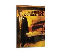 YTRWOEGF The French Connection Poster décoratif sur toile style vintage pour salon, chambre à coucher, 60 x 90 cm, style cadre