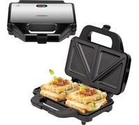 ytseazn-Appareil À Croque-Monsieur Xxl 4 Coins Boîtier Cool-Touch Revêtement Antiadhésif Appareil À Croque-Monsieur Barbecue Électrique Grille-Paninit