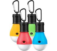 Ytseazn-Lampe De Camping Led 4 Pièces De Camping Lampe De Camping Led Avec Mousqueton Portable Lanterne Lampe De Tente Lampe De Tente Lampe De Camping Kit Pour Camping,Aventure,Pêche,Urgence