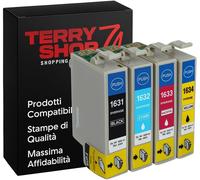 ytseazn-Lot De 4 Cartouches Compatibles Avec Epson 16Xl Haute Capacité-Noir,Cyan,Magenta,Jaune-Encre Compatible Avec Les Imprimantes Epson Workforce Wf-2010W Wf-2510Wf Wf-2520Wf Wf-2530Wf Wf-2540Wf