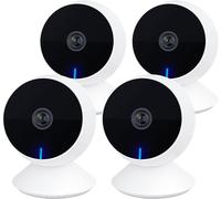 Ytseazn-M1 Mini Caméras De Sécurité D'intérieur 4 Pc,1080p Full Hd Baby Monitor Pet Camera Avec App Téléphone,Vision De Nuit,Audio Bidirectionnel,Détection De Mouvement/Son,Compatible Alexa