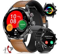 Ytseazn-Montre Connectée Homme,1,43'' Amoled Montre Connectée Avec Appel Bluetooth Assistant Vocal,124 Modes Sportifs,Autonomie De 15 Jours,Etanche Smartwatch Pour Ios Android,2 Bracelets