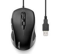 ytseazn-Souris Filaire Usb,6400 Dpi Souris Filaire Réglable Avec 6 Boutons Silencieux,Design Ergonomique,Pour Mac/Pc/Souris Ordinateur Portable-Noir