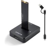 ytseazn-Station D'Accueil M.2 Nvme Et Sata,Boîtier Ssd M2 10 Gbit/S Vers Usb Pour Clé M-Key B+M,Adaptateur Double Protocole Pour Ssd 2230 2242 2260 2280 Avec Patins Antidérapants