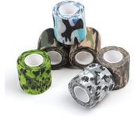Ytseazn-Tattoo Grip Cover Wrap 6 Rolls Couverture De Poignée De Tatouage 6 Rouleaux 2 In 4.5m Disposable Cohesive Tattoo Grip Tape Ruban Adhésif Jetable Pour Tatouage(Camouflage)